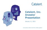 Catalent, Inc. Investor Presentation€¦ · consolidated earnings from operations before interest expense, expense/(benefit) for income taxes, and depreciation and amortization,
