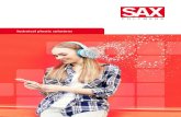 Technical plastic solutions - Sax Polymers · A wide range of plastic compounds can be perfectly adapted to the customer’s needs by directly coloring, finishing and modifying them