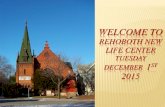 REHOBOTH NEW LIFE CENTERBECOMING A VESSEL OF HONOR 2 Timothy 2:1 Thou therefore, my son, be strong in the grace that is in Christ Jesus. “be empowered” by the unmerited favor of