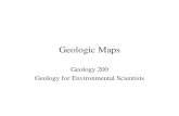 Geologic Maps - West Virginia Universitypages.geo.wvu.edu/~kammer/g100/GeologicMaps.pdfGeologic Maps Geology 200 Geology for Environmental Scientists Geologic Map of the US Symbols