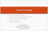 Timer/ Counter definition Prescaler and interrupt in timer ... · Both PIC16f887 and 877A have three timers:- Timer 0, Timer 1, and Timer 2. Timer 0 is 8-bit and can also be used