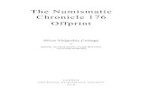 The Numismatic Chronicle 176 Offprintdiposit.ub.edu/dspace/bitstream/2445/121830/1/669319.pdf · 2018. 12. 31. · In volume 10 of Roman Imperial Coinage John Kent identified a group