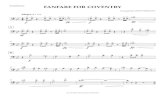 FANFARE FOR COVENTRY...The Phantom of the Opera arranged: A. Welker Coventry High School Marching Band Trombone?b44w ˙ œœbœœw ˙ œbœnœœw ˙ œœbœœ ? b 7 w ˙ œbœnœœ