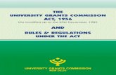 New UGC (Act 1956)-A · 2004. 9. 29. · UGC Act 1956 as Modified upto the 20th December 1985 and Rules and Regulations under the Act CONTENTS Page 1.0 UGC Act, 1956 as Modified upto