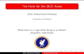 The Hunt for the QCD Axion · 2015. 5. 30. · Alejandro Jodorowsky Johar Muhammad Ashfaque String Phenomenology. Motivation Quantum chromodynamics (QCD) is a remarkable theory and
