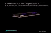 Laminar flow systems - SPETEC · Safety EN 292 EN 294 EN 60024-1 EN 954-1 EN 61310-1 Electromagnetic Compatibility (EMC) EN 55011:2009, Group 1, Class B EN 61000-3-2:2006+A1:2009+A2:2009,