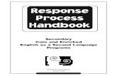 Response Process Handbook - ESL Insight · to give Secondary Core ESL and Enriched ESL (EESL) teachers the necessary explanations and tools needed to start using a response process