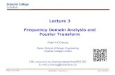 Lecture 3 - Fourier Transform 3... · 2021. 1. 19. · Lab 1 -Ex 1: The sine_genfunction. PYKC 19 Jan 2021 DESE50002 -Electronics 2 Lecture 3 Slide 18 Lab 1 -Ex 2: The plot_specfunction.