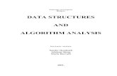 DATA STRUCTURES AND ALGORITHM ANALYSIScir.dcs.uni-pannon.hu/cikkek/DataStructuresAlgorithms.pdf · 2013. 3. 5. · DATA STRUCTURES AND ALGORITHM ANALYSIS lecture notes Sandor Dominich