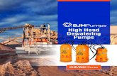New High Head Dewatering Pumps - Industrial Flow Solutions · 2021. 2. 23. · High Head Dewatering Pumps. In the mining, aggregate, and construction industries, removing water is