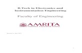 B.Tech in Electronics and Instrumentation Engineering · 2020. 5. 14. · Cat. Code Course Title L-T-P Cr ES ENGG 15EIE311 Industrial Instrumentation II 3 0 0 3 A ENGG 15EIE312 Process