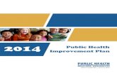 2014 Public Health Improvement Plan · Public Health Improvement Plan 2014 DOH Pub 822-033 | January 2015
