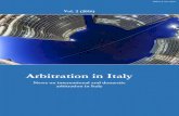 Arbitration in Italy...Arbitration in Italy Vol. 2 (2016) - 3 - Arbitrability of corporate disputes by Roberto Oliva recent ruling of the Court of first instance of Rome (decision