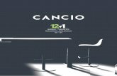 BARRAS · TABURETES BAR TABLES · BAR STOOLS1_es_en.p… · CANCIO’s offer into two different collections; tables and chairs, and bars and stools. The range that is presented in