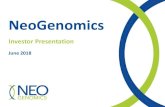 NeoGenomics · 2020. 7. 27. · Company Overview A leading pure-play oncology testing company Significant market growth tailwinds Extensive molecular/oncology test menu A leader in