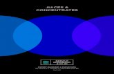 JUICES & CONCENTRATES · 2018. 10. 31. · through to 1,100kg IBCs and road tankers. Aseptic products are packed in bag-in-box, bag-in-drum or bulk bins of capacities of 15L, 20L,