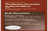 The Martian Chronicles by Ray Bradbury Book Discussions ... The Martian Chronicles by Ray Bradbury Book