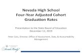 Nevada High School Graduation Rates...Nevada High School Four-Year Adjusted Cohort Graduation Rates Presentation to the State Board of Education December 12, 2019 Peter Zutz, Director,