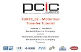 EUR19 02 Motor Bus Transfer Tutorial - PCIC Europe · 2021. 3. 22. · Excerpts - IEEE Std C37.96-2012 IEEE Guide for AC Motor Protection Clause 6.4 Motor bus transfer (MBT) IEEE
