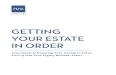 GETTING YOUR ESTATE IN ORDER - Pure Financial...Store a digital copy of your estate plan organizer in your online personal vault to keep it safe, secure and accessible for your heirs.