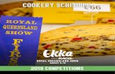 cookery Schedule - Ekka · 2019. 3. 3. · Brittney White Cake That Chelsea Munday Don Savage Dr. Oetker Queen Australia Lance Henry Loyal Bakeware Liz Jelléy Marjorie McKimm Marricka