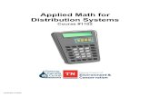 Applied Math for Distribution Systems - TN.gov...Applied Math for Distribution State of Tennessee Monday 8:30 Basic Math Review 11:00 LUNCH 12:15 Dimensional Analysis and Conversions