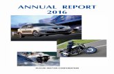 三 ----W- 280 mm ANNUAL REPORT 2016...ing the Hustler minicar in the previous year), and launching Solio, Escudo (Vitara), Ignis, and Baleno compact cars in Japan. However, owing