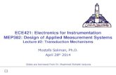 Lecture #2: Transduction Mechanismsmct.asu.edu.eg/uploads/1/4/0/8/14081679/mep382_l12...Lecture #2: Transduction Mechanisms Mostafa Soliman, Ph.D. April 28th 2014 Slides are borrowed