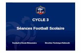 CYCLE 3 Séances Football Scolaire · 2016. 3. 29. · Découvrir l’activité Football Jeu 5 contre 5 Organisation Schéma Définition Espace Effectif Buts 1 terrain = 30 m x 25
