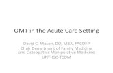 OMT in the Acute Care Setting - Academy of Osteopathyfiles.academyofosteopathy.org/convo/2017/...–Counterstrain 213 (7.42) –Facilitated Positional Release 86 (2.99) –High-Velocity,