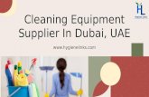 Cleaning equipment suppliers in UAE