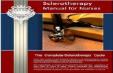 Sclerotherapy Manual for Nurses...odology or Medical Protocol in Sclerotherapy. Teaching all you need to be successful in Sclerotherapy. Each chapter of the book covers a step within