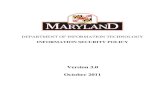 Version 3.0 October 2011 - Maryland...2011 3.0: Version 1. Adopt NIST Risk Management guidelines 2. Added Solid State Drive Sanitation 3. Added DR Requirements 4. Added Virtual Technologies
