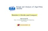 Module 2: Divide and Conquer - TechJourneytechjourney.in/docs/DAA/hn-daa-m2-slides.pdfDecrease and Conquer Approach 10.Algorithm: Topological Sort Harivinod N 18CS42-Design and Analysis