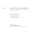 MODERN ALGEBRA WITH APPLICATIONSdownload.e-bookshelf.de/download/0000/5840/29/L-G...Modern algebra with applications / William J. Gilbert, W. Keith Nicholson.—2nd ed. p. cm.—(Pure