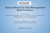 (Some) Research Data Management Best Practices Jane Fry€¦ · 3. During Research Data collection: ‘longer term’ immediate storage Best Practice: If the use of laptops/desktops/hard
