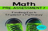 Math Pre-Assessment 7 Sampler - Nelson · Math Pre-Assessment is a uniquely designed resource to help educators understand and customize each student’s math education. The resource