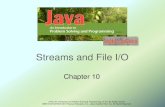 Streams and File I/Ocs160/.Summer14/slides/...Appending to a Text File •Opening a file new begins with an empty file If already exists, will be overwritten •Some situations require
