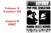 Volume 2 Number 32 August 9 1967 2019. 3. 19.¢  MARIANNE FAITHFULL Marianne Faithfull hit by drugs Marianne