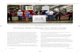 Universal Trailer Celebrates New Trailer Facility · 2018. 10. 8. · Haulmark cargo trailers. The 200,000 square foot plant also features a work-friendly environment for its employees,
