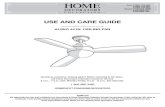ALISIO 44 IN. CEILING FAN...USE AND CARE GUIDE ALISIO 44 IN. CEILING FAN Questions, problems, missing parts? Before returning to the store, call Home Decorators Collection Customer