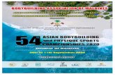 54TH ASIAN BODYBUILDING AND PHYSIQUE SPORTS … ABBF 2020/54th ASIAN...Asian Bodybuilding and Physique Sports Federation (ABBF) and the World Bodybuilding and Physique Sports Federation