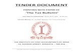 PRINTING WITH PAPER OF ‘The Tax Bulletin’ · 2021. 4. 7. · 2 Tender Document: Printing with paper of ‘The Tax Bulletin ’ Contents of the Tender Document SL. NO. DESCRIPTIONS