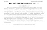HAWKER TEMPEST Mk V - Manzano Laser · 2018. 7. 4. · Ron Daniels 25/05 sized Hawker Tempest Mk V Building • Try to leave parts in their sheets until they are needed. To remove