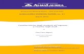 ALMALAUREA WORKING PAPERS no. 51 · 2013. 7. 5. · AlmaLaurea Working Papers – ISSN 2239-9453 ALMALAUREA WORKING PAPERS no. 51 March 2012 Caratteristiche degli studenti all’ingresso