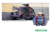 FP Pro™ Harnesses · 2007. 10. 31. · 1.0 FP PRO HARNESS SPECIFICATIONS • FP Pro Harnesses meet ANSI A10.14 and OSHA 29 CFR subpart M, parts 1910 and 1926. “Safety Standards