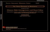 Disaster Risk Management and Fiscal Policypure.iiasa.ac.at/id/eprint/12712/1/Disaster Risk Management and Fiscal Policy.pdfpursues several objectives synergistically at the same time,