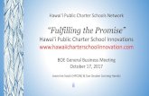 “Fulfilling the Promise” Material Library/GB… · Public Charter Schools Network Home Explore O'AHU Ad vocacy Donate About Us Hawaii Technolog Academy (K-$, O'ahu, Maui, Kauafi,