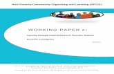WORKING PAPER - OISE · 2013. 6. 3. · and sustaining programs and initiatives that attempt to address the food problem within the city. The Toronto Food Policy Council (TFPC) is