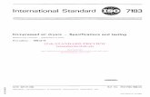 International StandardInternational Standard IS0 7183 was prepared by Technical Committee ISO/TC 118, Compressors, pneumatic tools and pneumatic machines. Users should note that all
